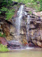 30' Waterfall Flows From The Burnett Branch Stream Into The Mine