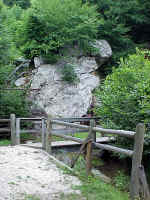 Wooden Bridge Over Drainage Ditch